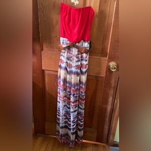 Kohl’s lily rose summer strapless maxi dress